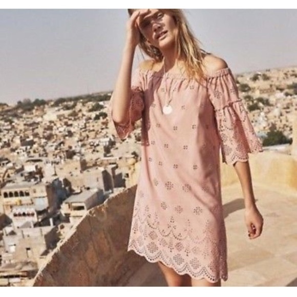 Madewell Dresses & Skirts - NEW Madewell Dress Dusty Rose Off Shoulder Shift